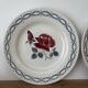 Set of two flat plates and two deep plates Digoin Janine.