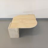 Vintage travertine coffee table from the 70s