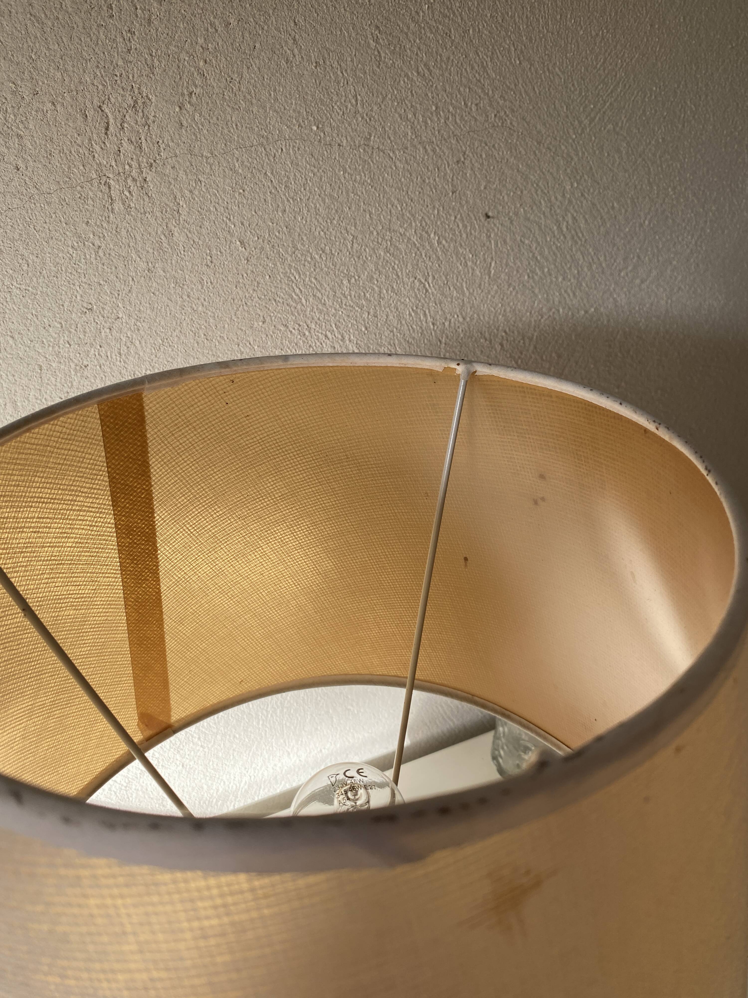 Kotska lamp, ceramic, lampshade, 70s