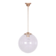 Mid-Century Chandelier in Glass and Brass by Kamenický Šenov, Czech, 1960s