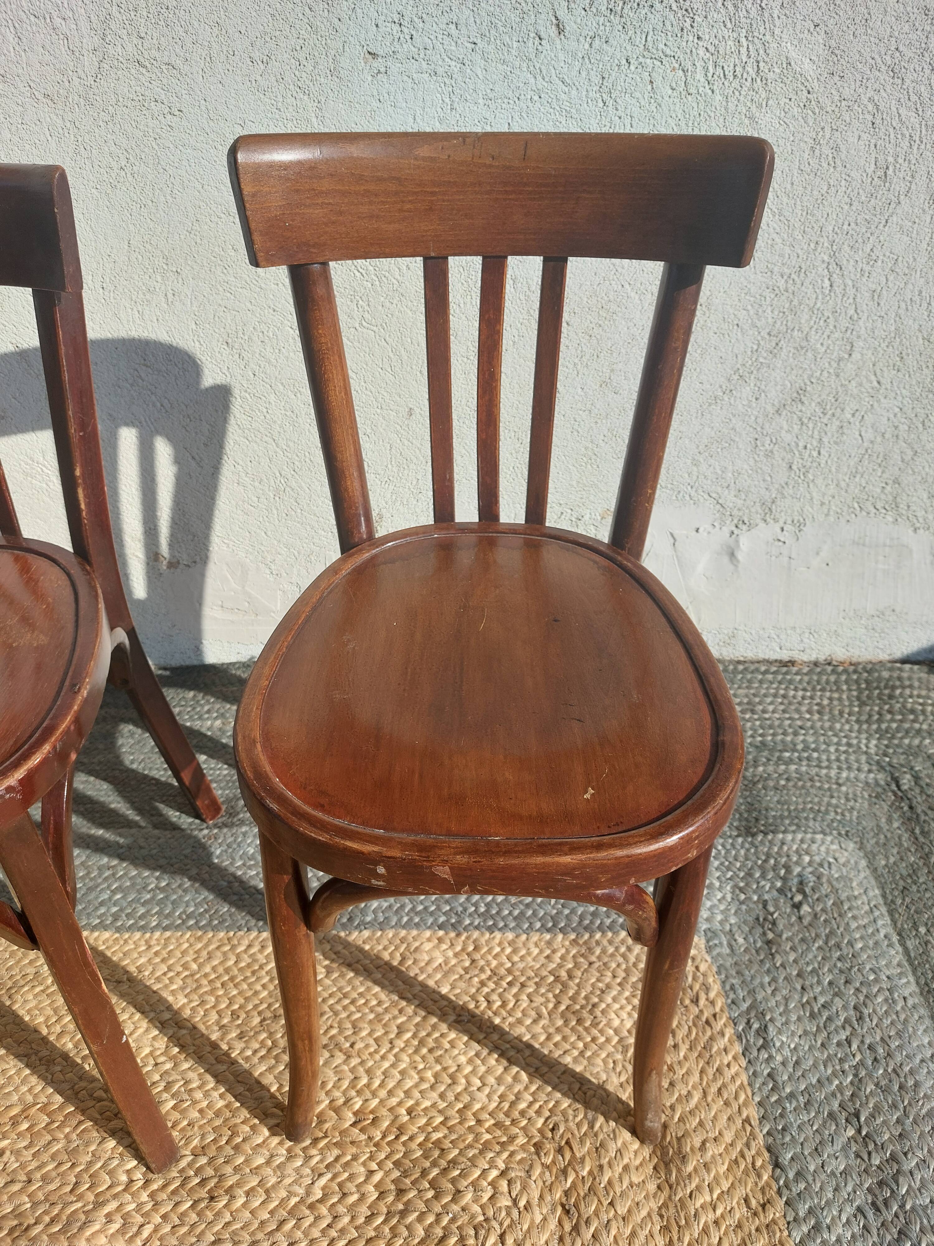 2 Baumann bistro chairs