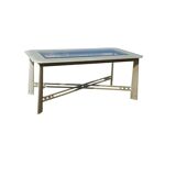 Vintage dining table Giorgetti Italian design pastel green