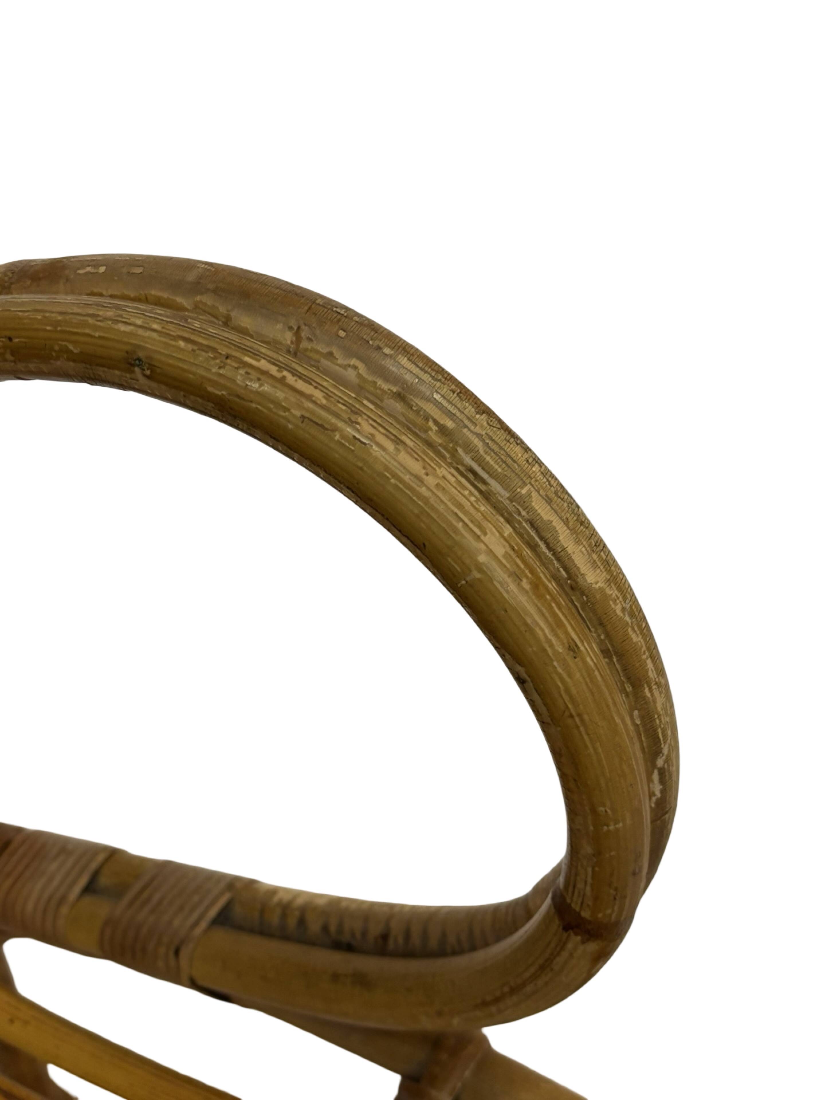 Vintage Rattan Chair Dirk Van Sliedregt Rohe Noordwolde 1960