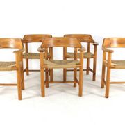 Ensemble de 5 chaises Rainer Daumiller pour Hirtshals Savværk.