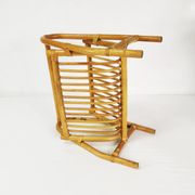 Mid Century Bamboo Newspaper Holder, Germany, 1960s