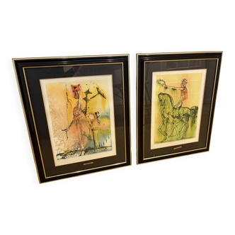 Salvador DALI - Pair of lithographs - The Horses of Dali