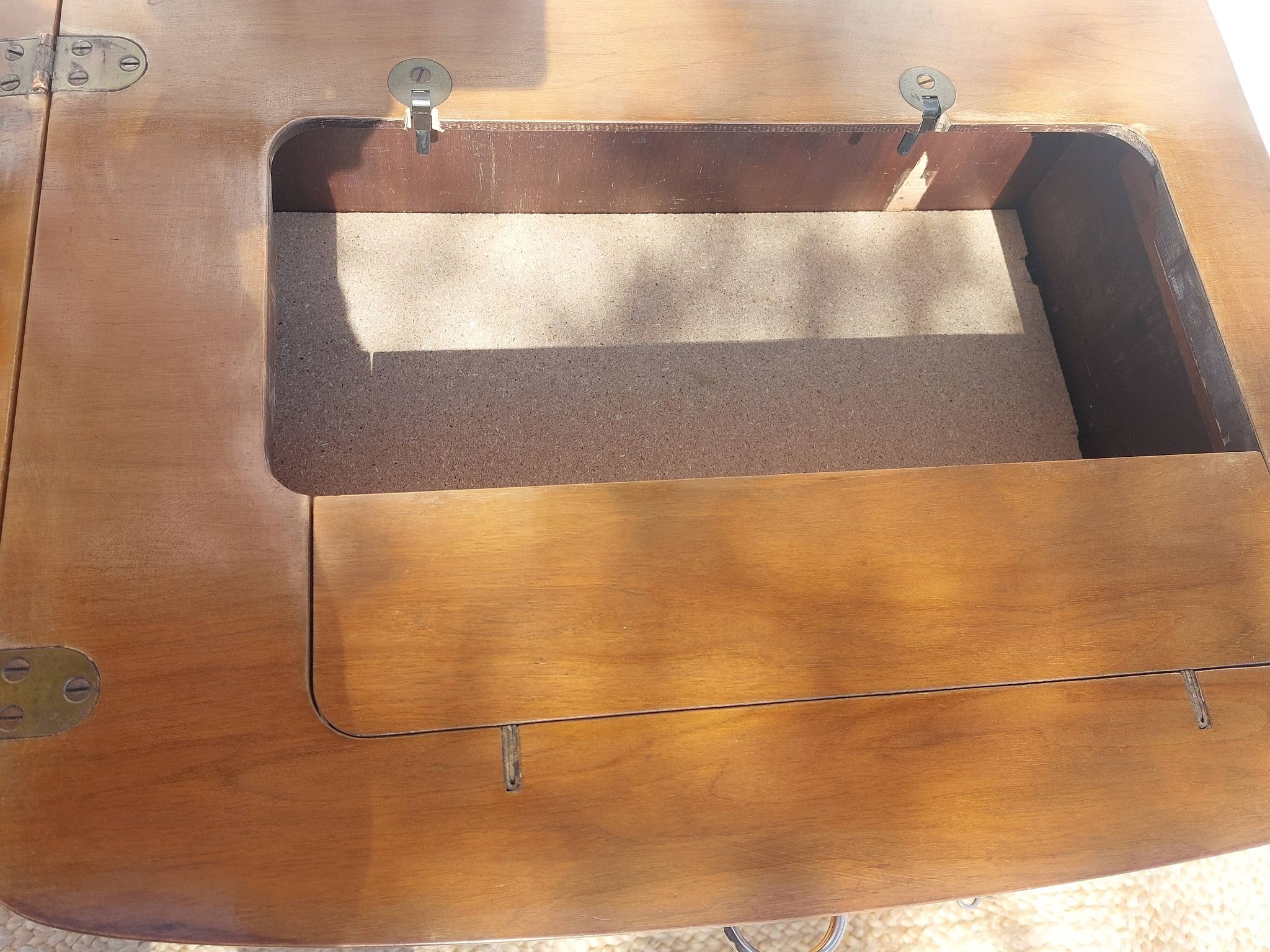 small wooden piece of furniture, vintage