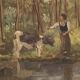 Great French painting landscape from the 20th century