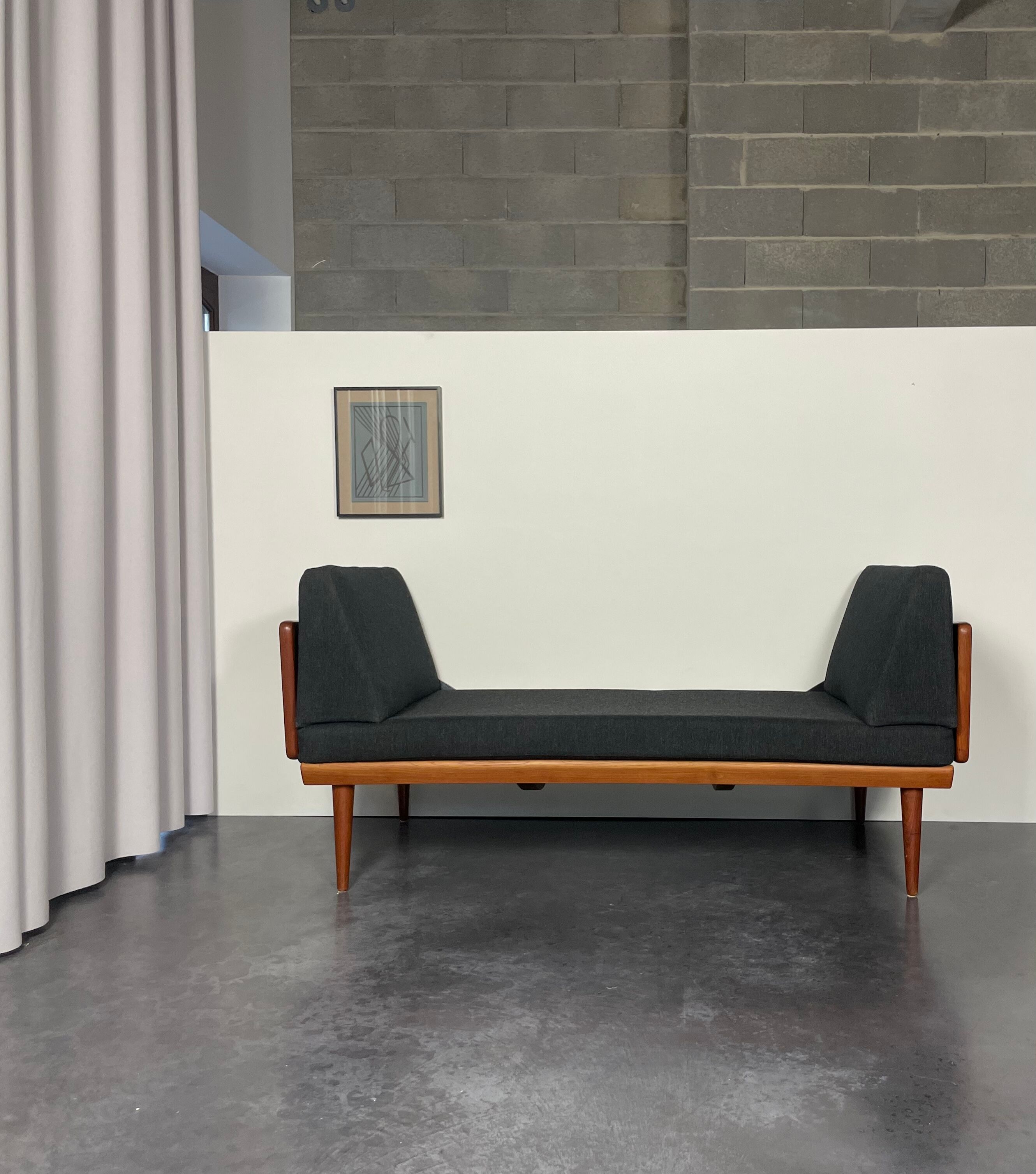 Danish teak daybed by Hvidt & Molgaard