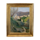 Oil on canvas The Village of Tales by Paul Izarn 1934