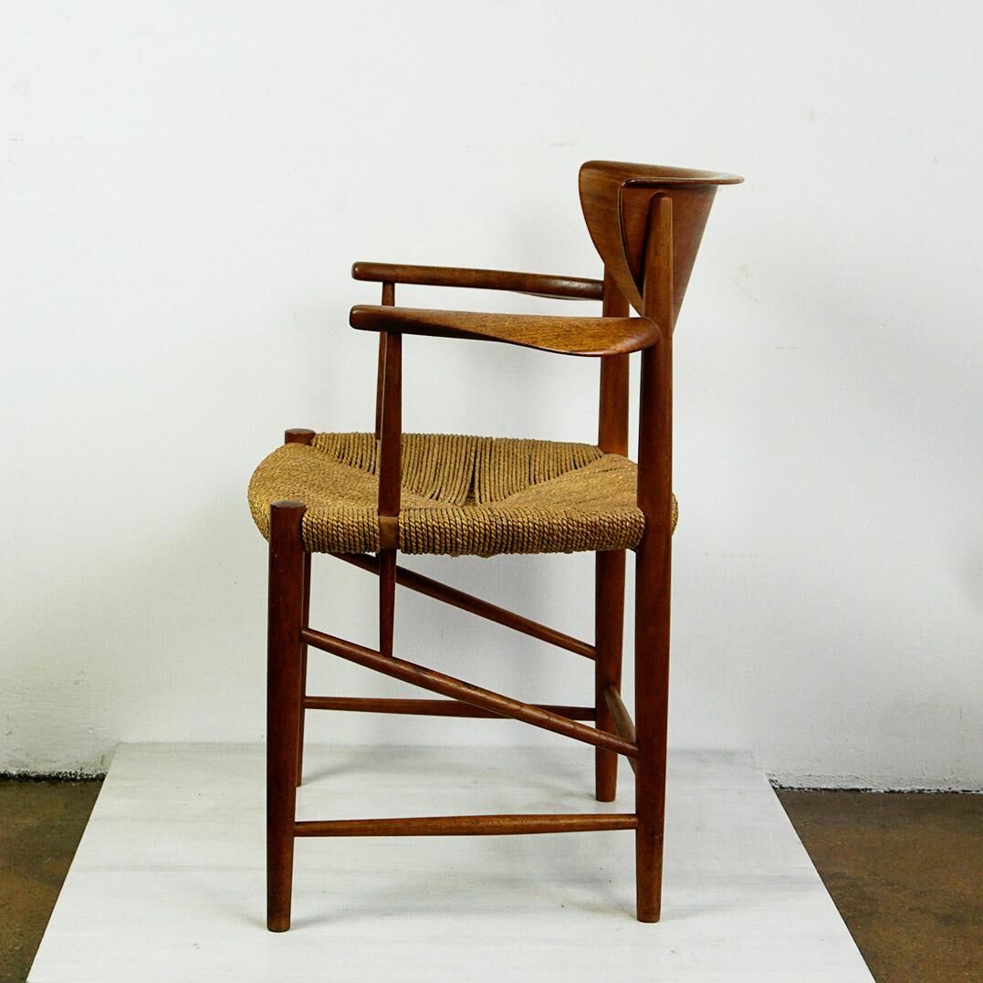 Pair of teak armchairs model 317 by Peter Hvidt for Soborg Mobler Denmark
