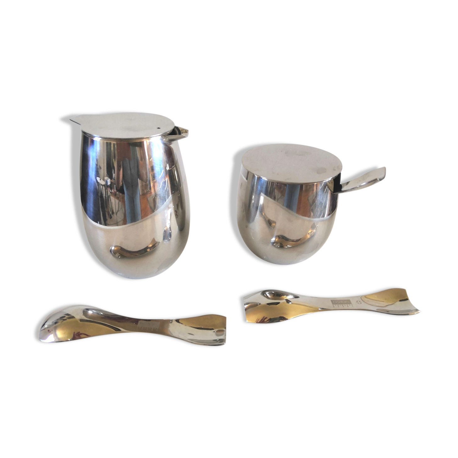 Bodum, 2 jars by Carsten Jorgensen and 3 spoons