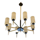 Lustre mid-century en laiton