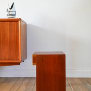 Small teak bedside table, Mid-Century, 1960