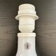 Paire de pieds de lampe en verre soufflé