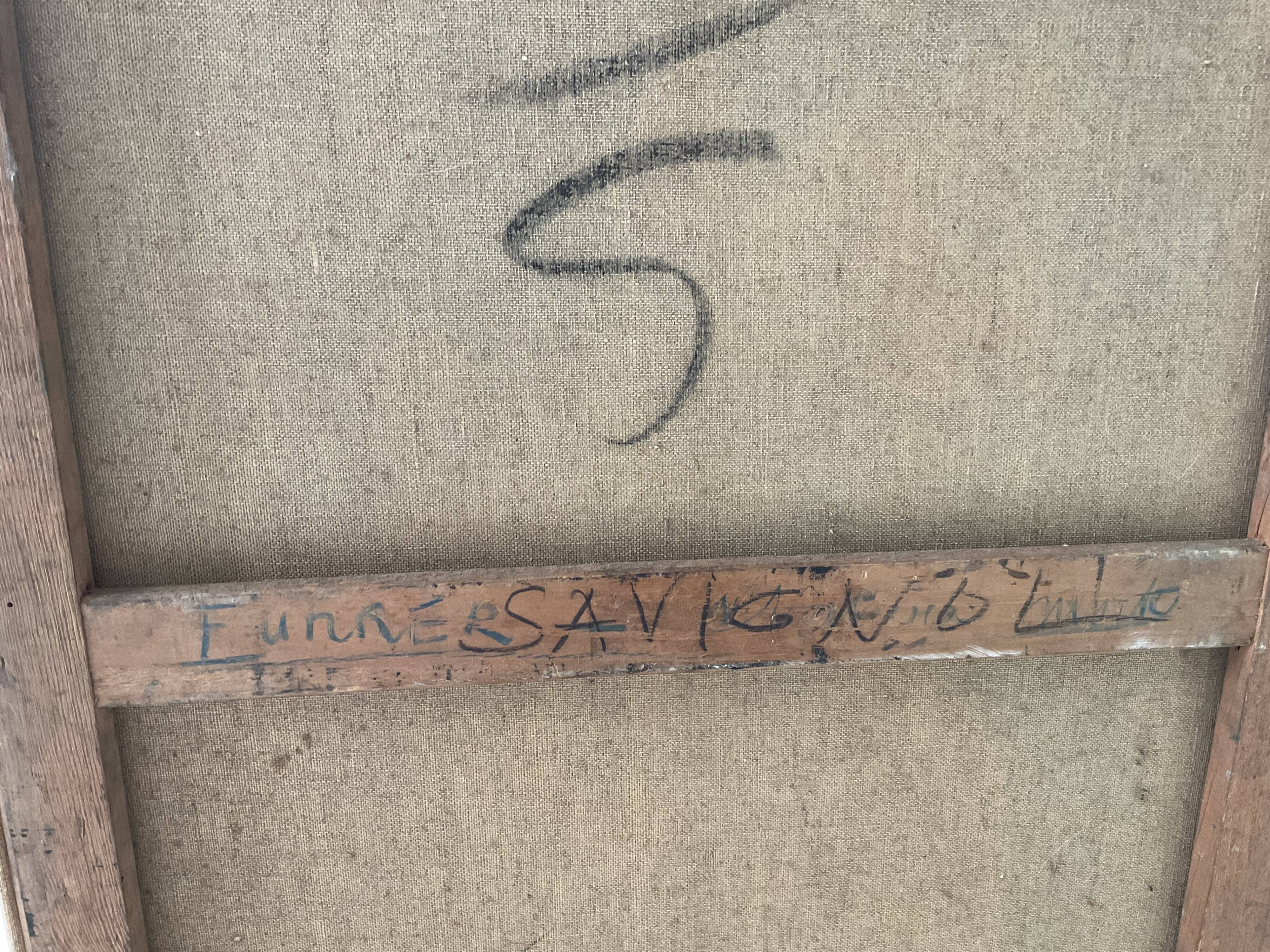 Portrait painting. Oil on canvas. Woman. Circa 30s.