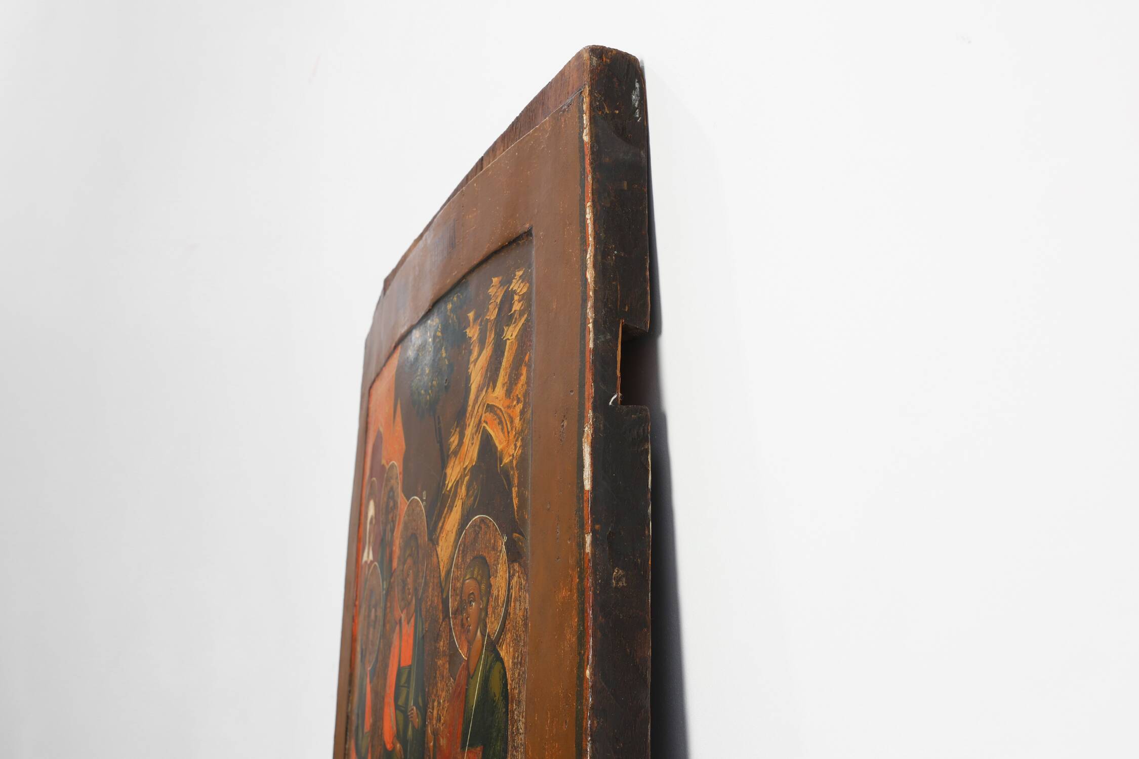 Large Russian Religious Icon “The Holy Trinity”, 18th Century