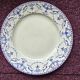 Lot assiettes dépareillées frise bleue 