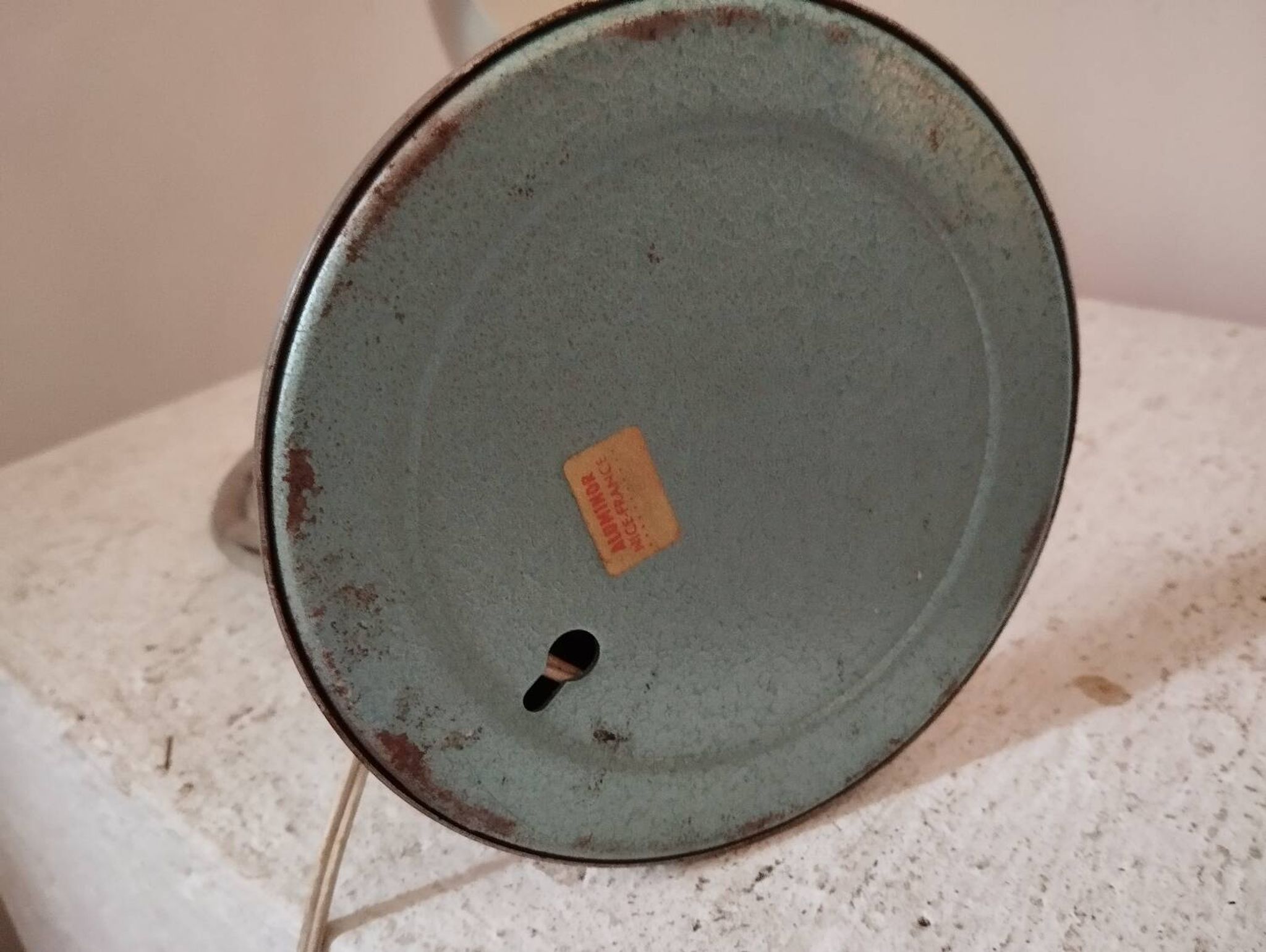 Vintage brushed aluminum wall lamp