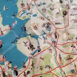Map of the Netherlands of the 50s