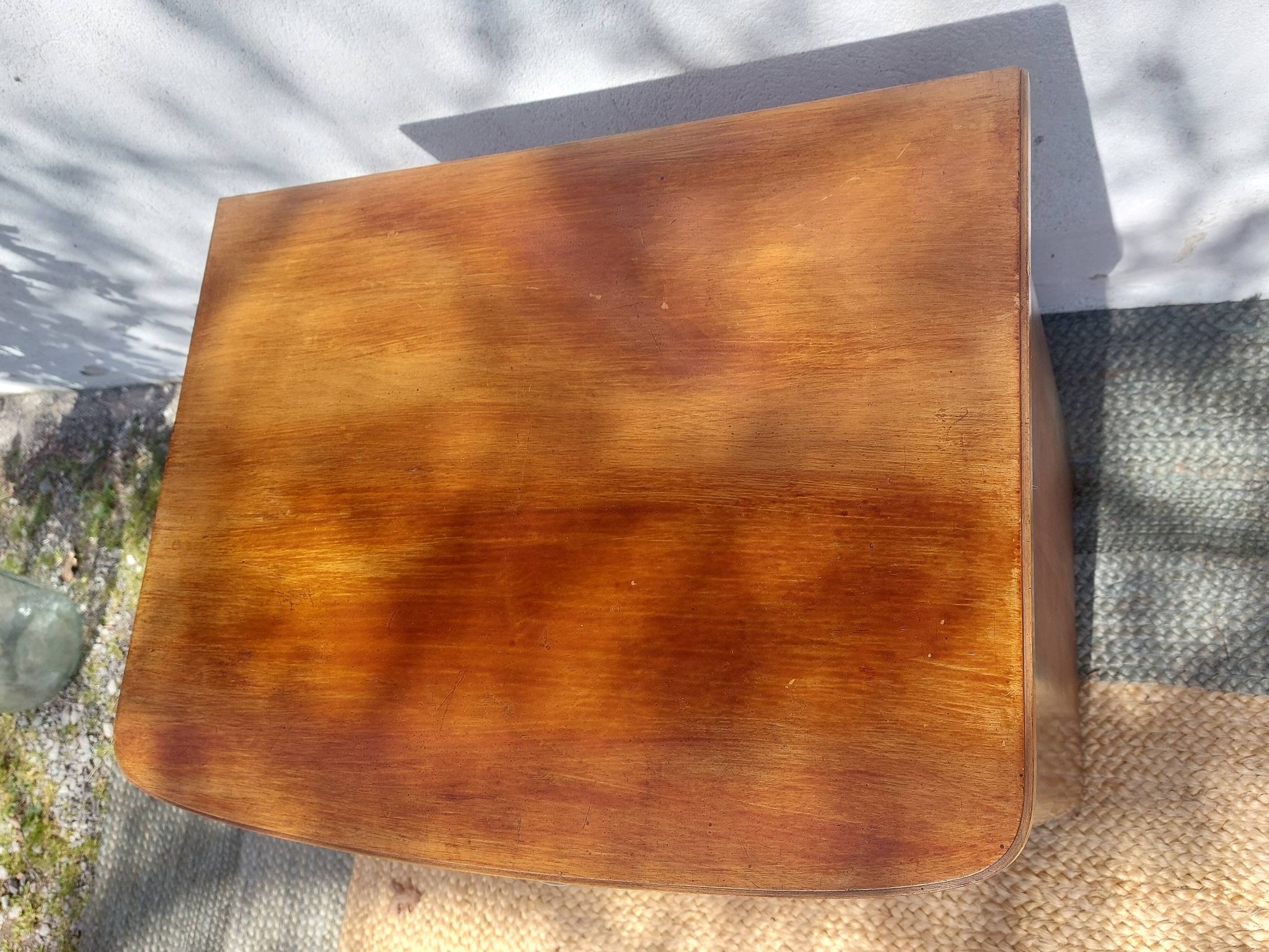 small wooden piece of furniture, vintage