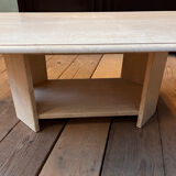 Travertine coffee table