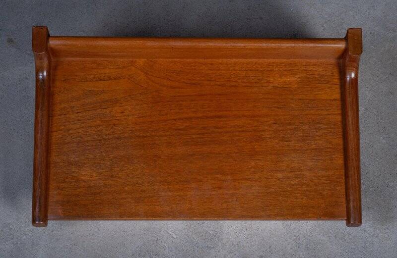 Wall-Mounted Teak Bedside Tables attributed to Børge Mogensen, 1950s, Set of 2