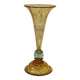 Vase de la cristallerie de Portieux en verre jaune et bleu
