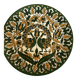 Decorative ceramic plate with bread motif, wall plaque from Jerusalem.