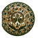 Decorative ceramic plate with bread motif, wall plaque from Jerusalem.