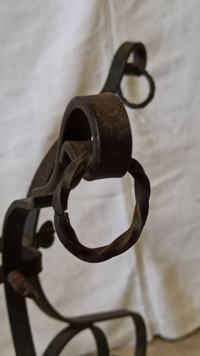 Lilium Italy plant holder in copper and wrought iron