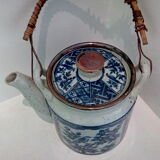 Enamelled stoneware teapot