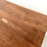 Solid cherry wood desk with spindle legs