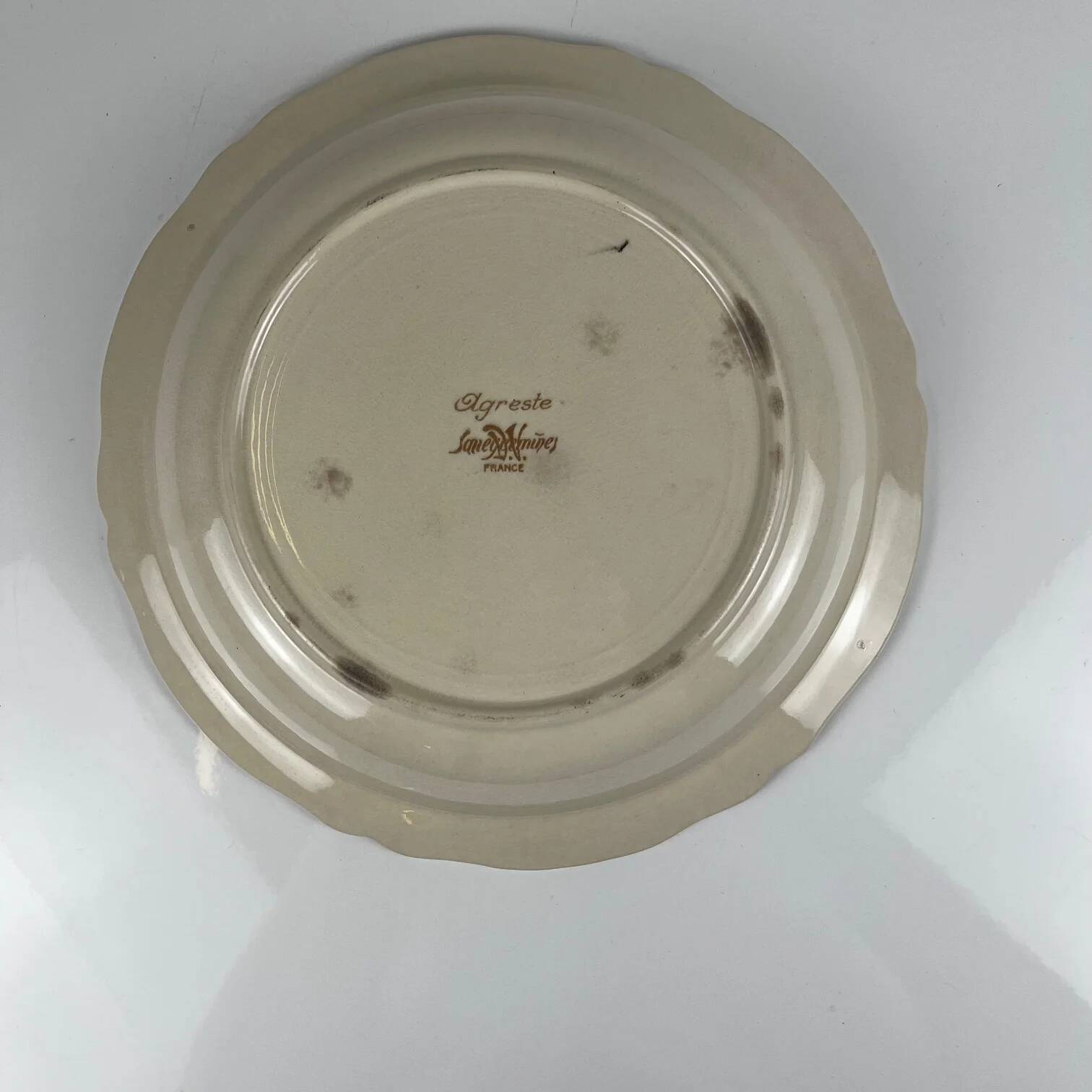 "Low bowl 'Agreste' Sarreguemines, 20th century."