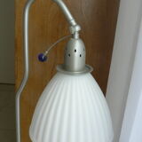 Retro white glass floor lamp