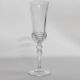 Verres à champagne en cristal clair - Ensemble de 8, cristal taillé italien Melodia, barware vintage des années 1980