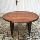 Round table 6 feet with solid mahogany extensions