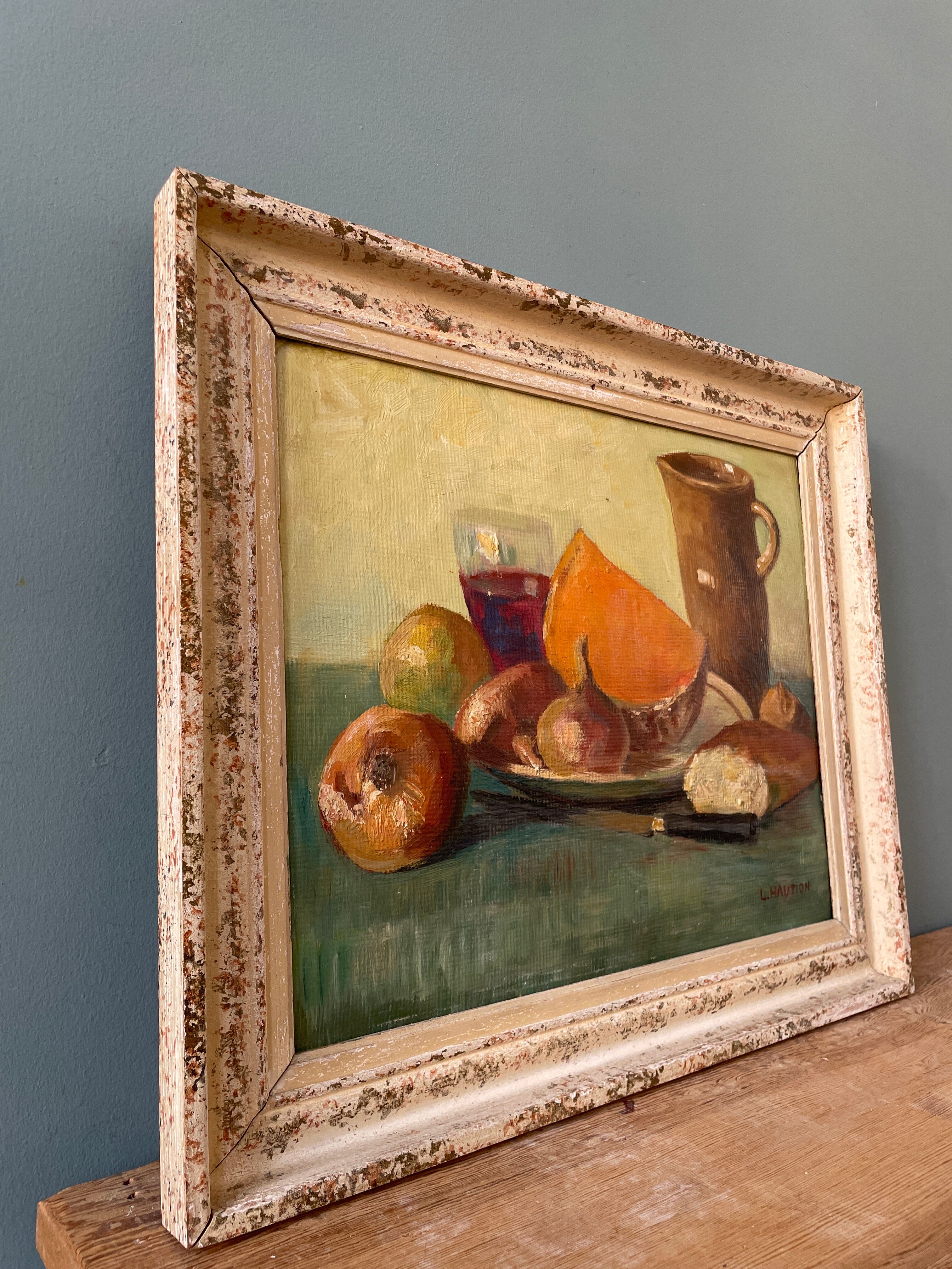 Oil on Isorel, still life