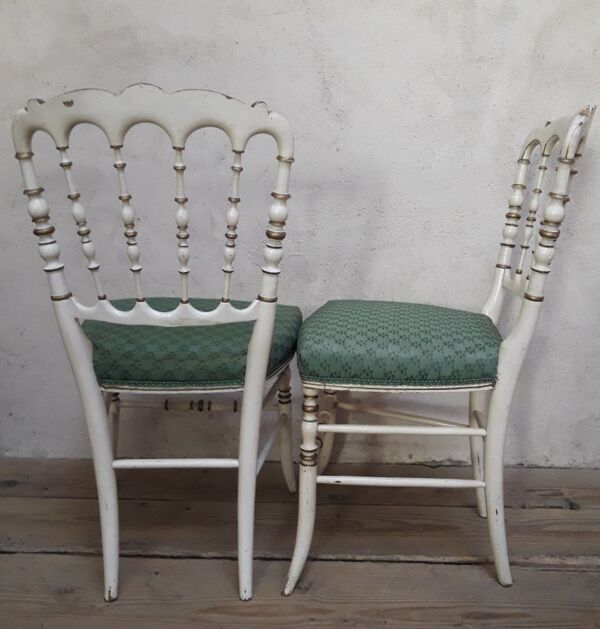 Paire de chaises Napoléon III anciennes dites de musique