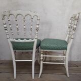 Pair of napoleon III chairs old so-called music