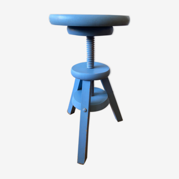 Blue-wood architect's stool