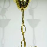 Murano chandelier pink crystal drops