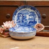 4 Spode pasta bowls in Italian design with a large serving bowl