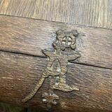 Solid oak monastery farm table