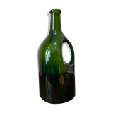 Bottle in olive glass