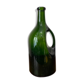 Bottle in olive glass