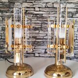 Paire de lampe venini made in italy 1990