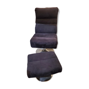fauteuil et repose pied
