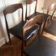 Series of four Scandinavian type chairs