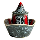 Vintage LUC VALLAURIS Ceramic Sugar Bowl